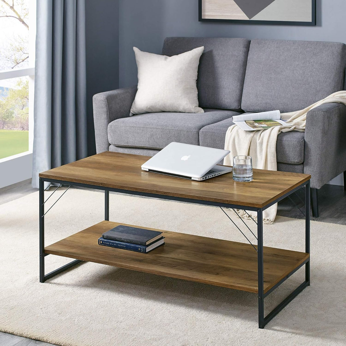 Dark Walnut Wood Storage Cabinet J29153