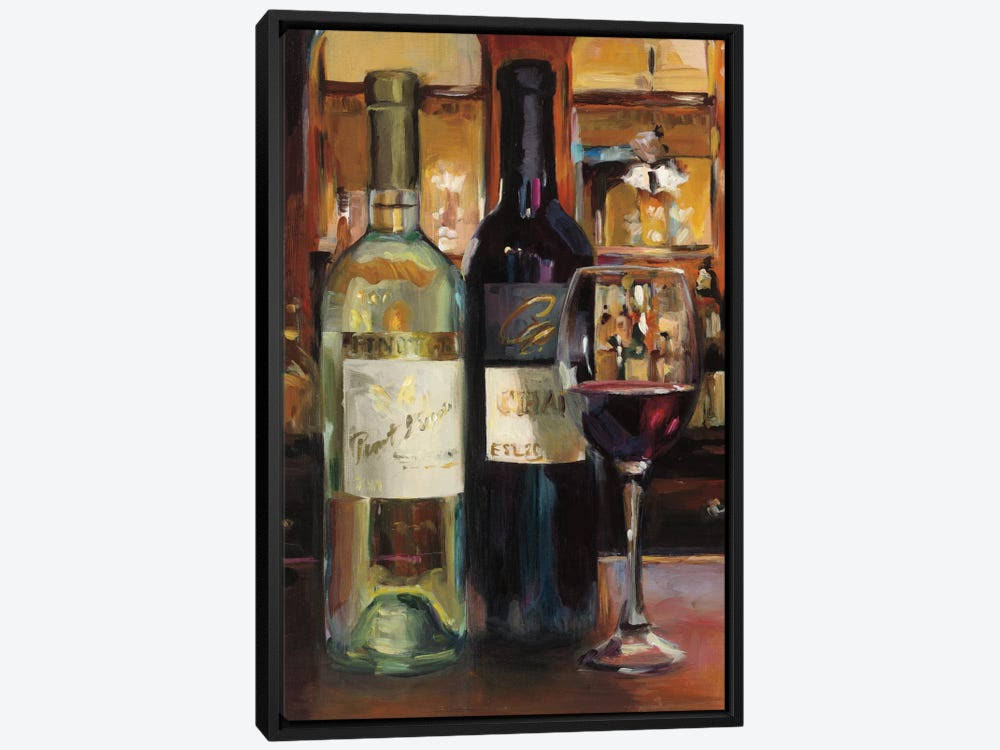 Framed Canvas Art Wine J778