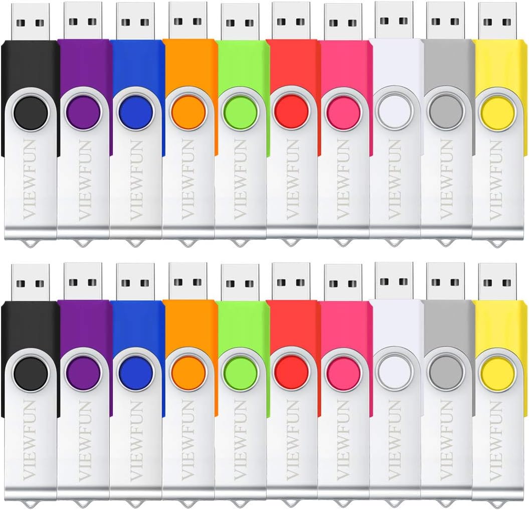 4G Flash Drive 50 Pack USB Thumb Drive with LED Indicator and Lanyards A12885