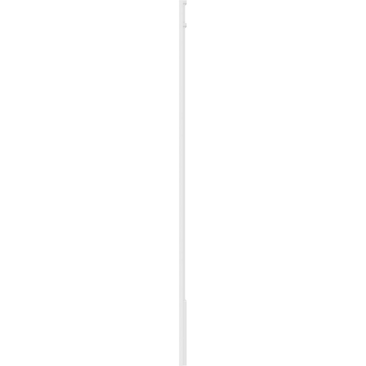 Raised Panel PVC Pilaster with Capital & Base (Pair) C408