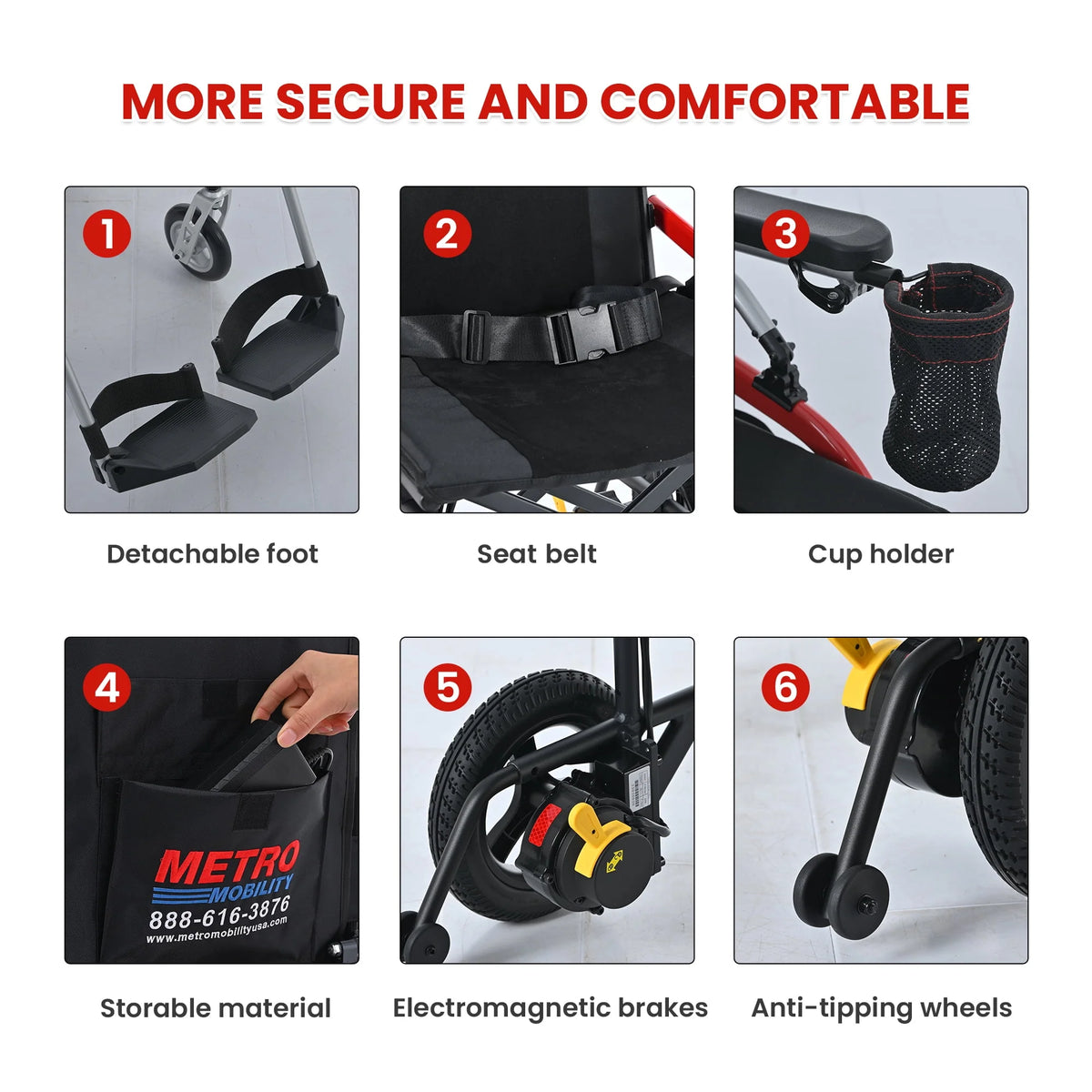 Lightweight Foldable Electric Wheelchair V15439