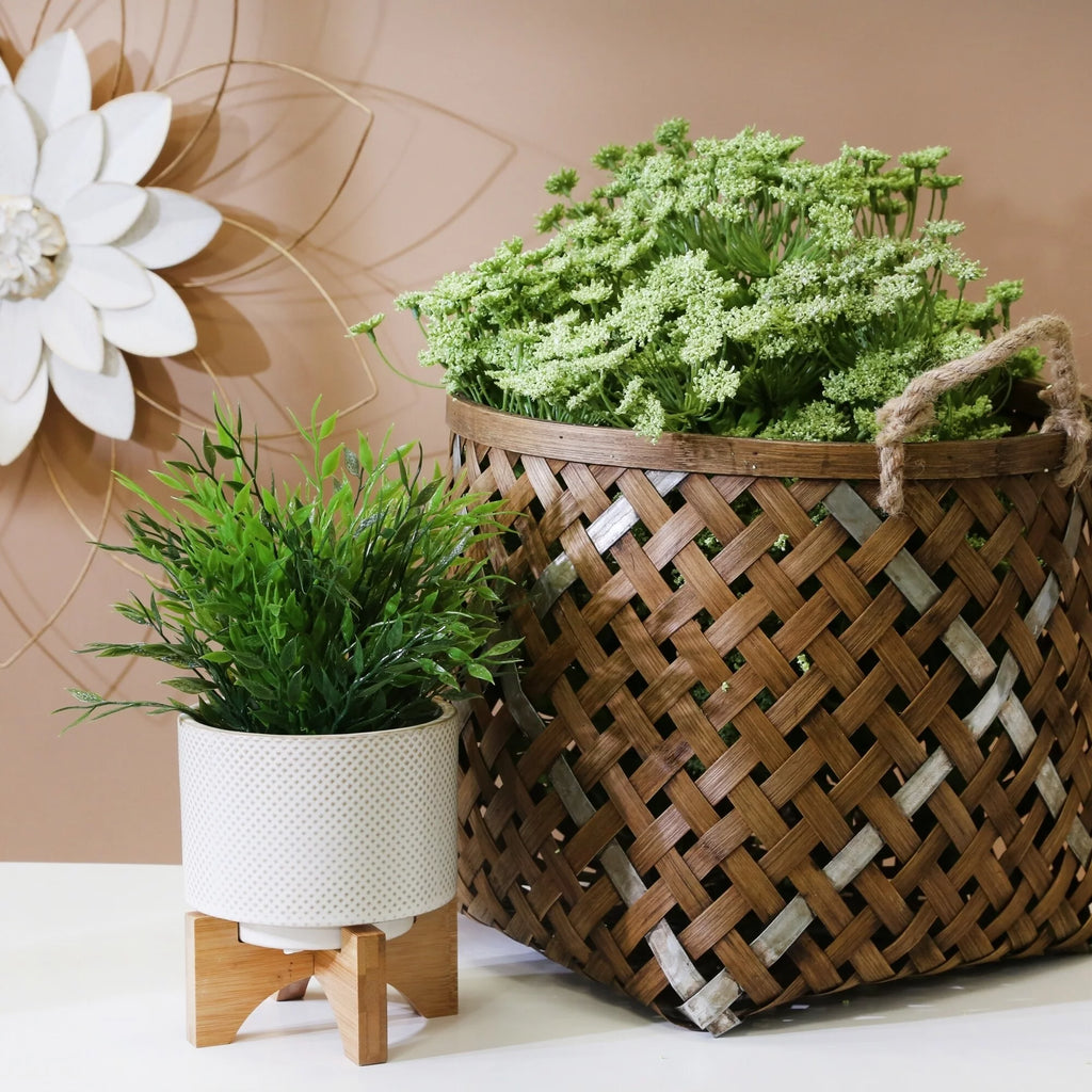 Ceramic Planter On Stand J361046