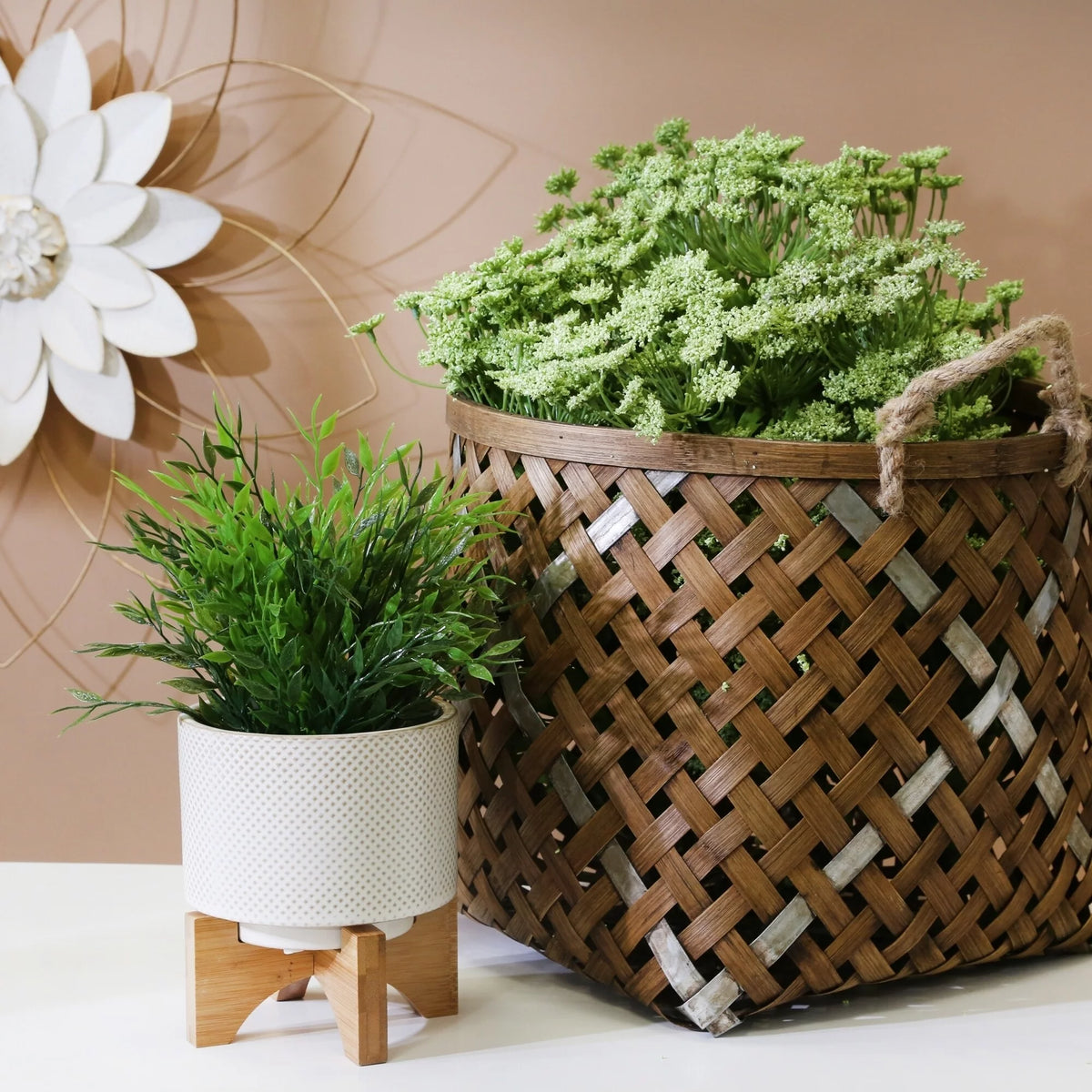 Ceramic Planter On Stand J361046