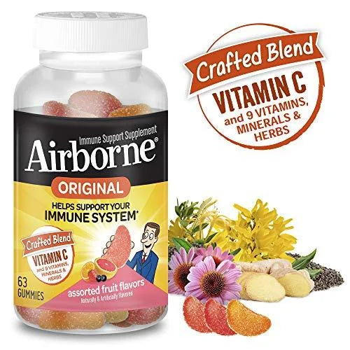 Vitamin C 750mg Assorted Fruit Gummies Immune Support Supplement D642735