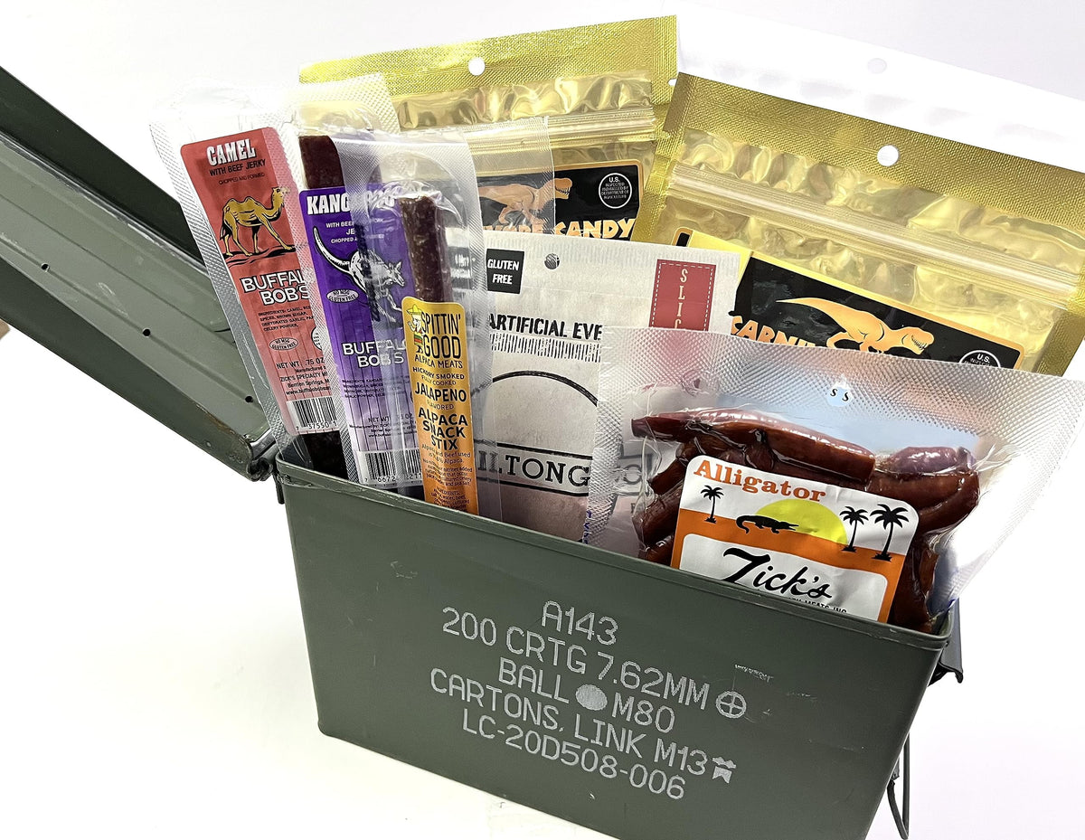 Exotic & Gourmet Jerky Survivor's Kit in a Ammo Can Y400431