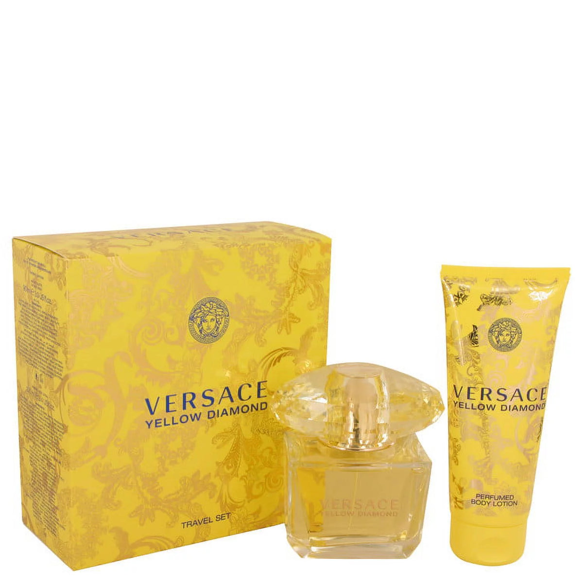 Yellow Diamond 3 oz Eau De Toilette Spray + 3.4 oz Body Lotion Gift Set J985