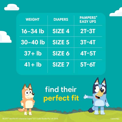 Bluey Potty Training Pants Size 3T-4T 124 Count V5850
