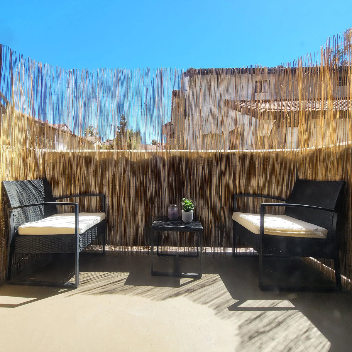 Natural Reed Fence Panel 4-Pack S91600