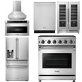 30 Propane Gas Range, Range Hood, Microwave, Refrigerator, Dishwasher, Wine Cooler B217