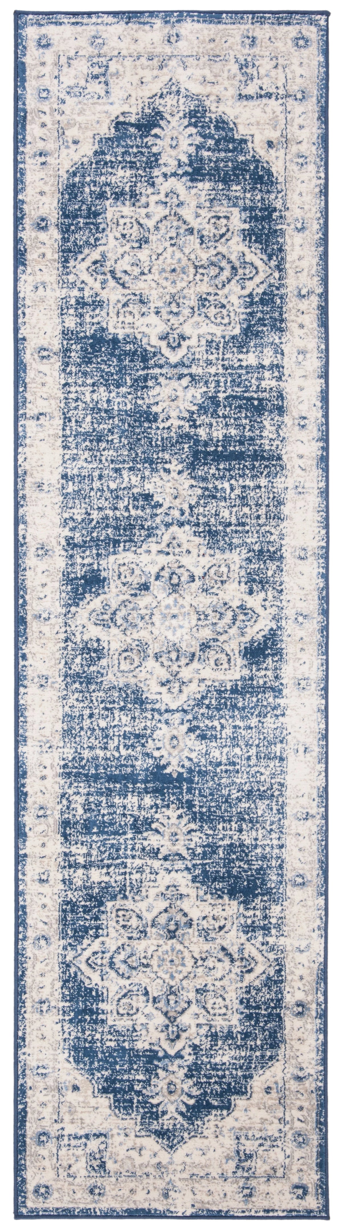 2' x 20' Floral Bordered Runner Rug S640583