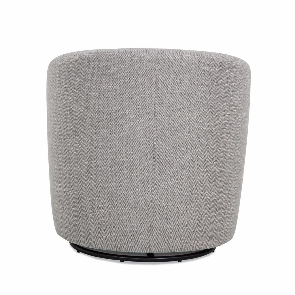Indigo Blue Polyester Fabric Swivel Accent Chair W636