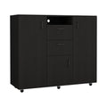 Black Double Door Cabinet Dresser D755178