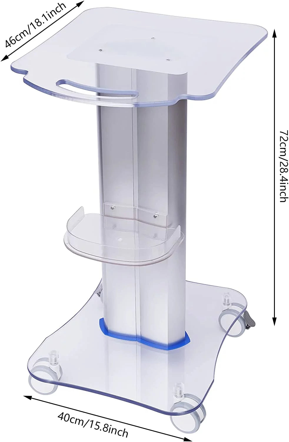 3-Tiers Rolling Cart Beauty Trolley S945