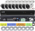 32CH NVR 8MP 5MP 4MP H.265 HDMI 4K Output with 8x5MP POE Bullet Cameras and 4TB HDD J1039