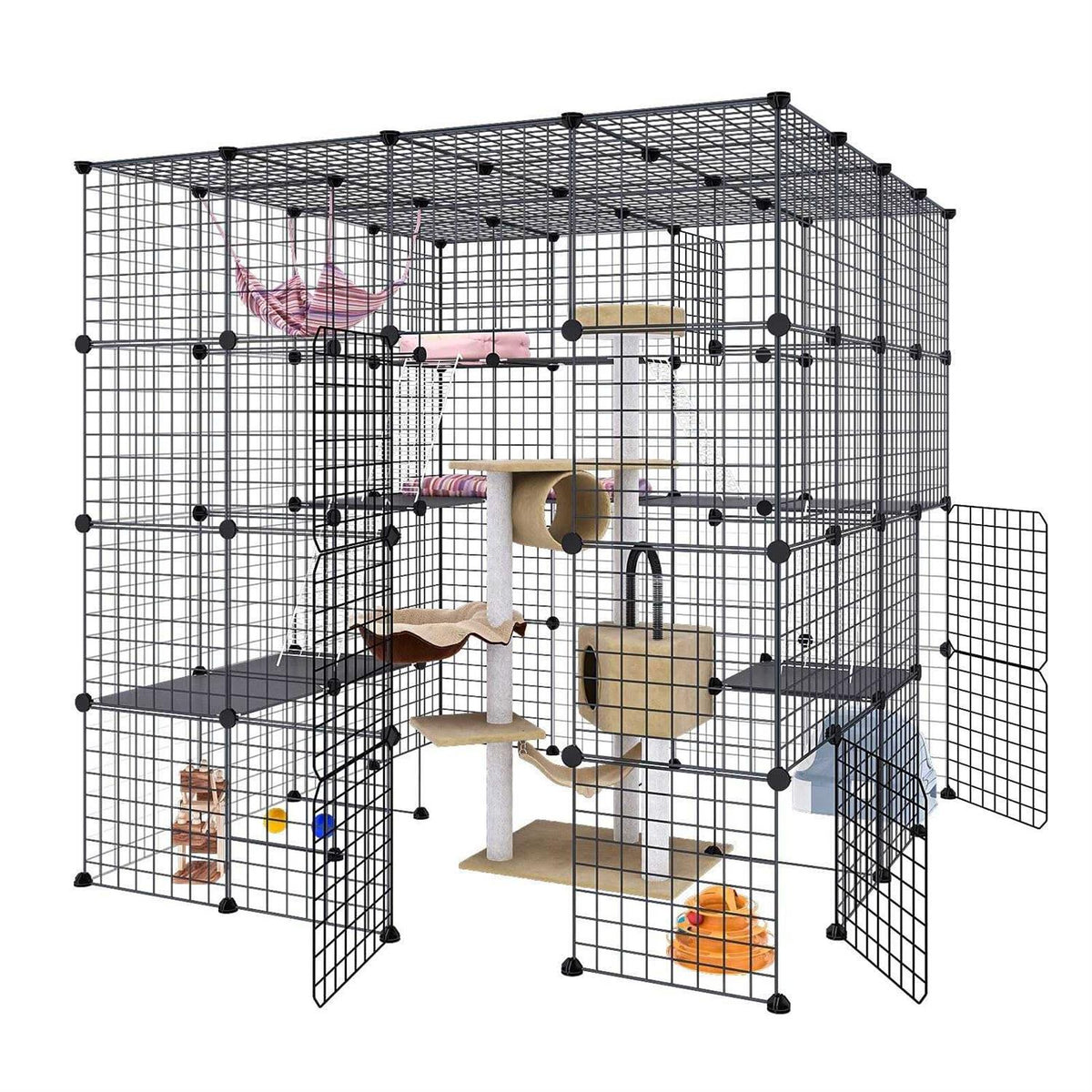 Large Indoor Cat Cage Metal Wire Playpen O40710