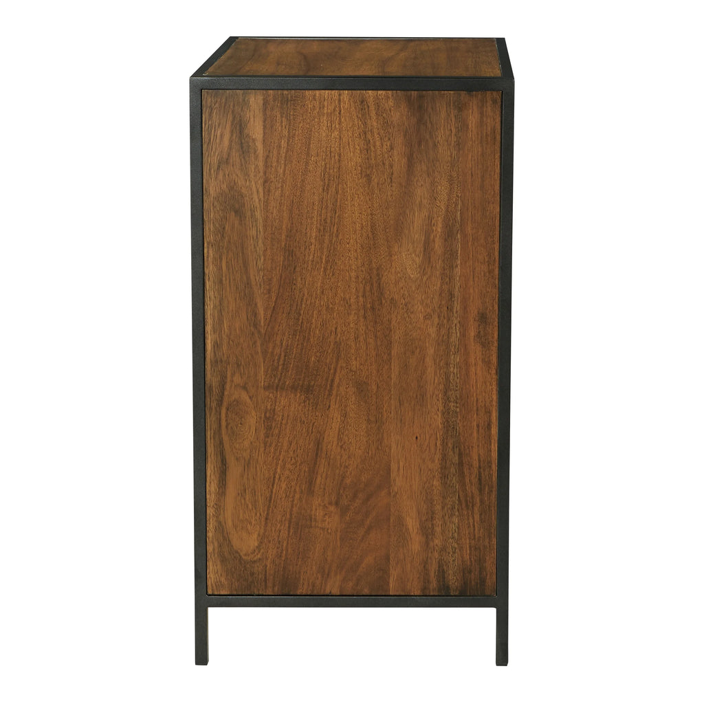 Walnut Storage Cabinet with 3 Drawers O197
