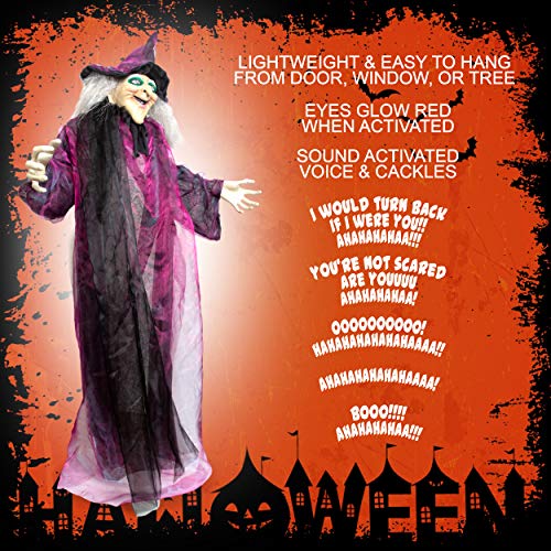 Hanging Witch Halloween Decor A2759