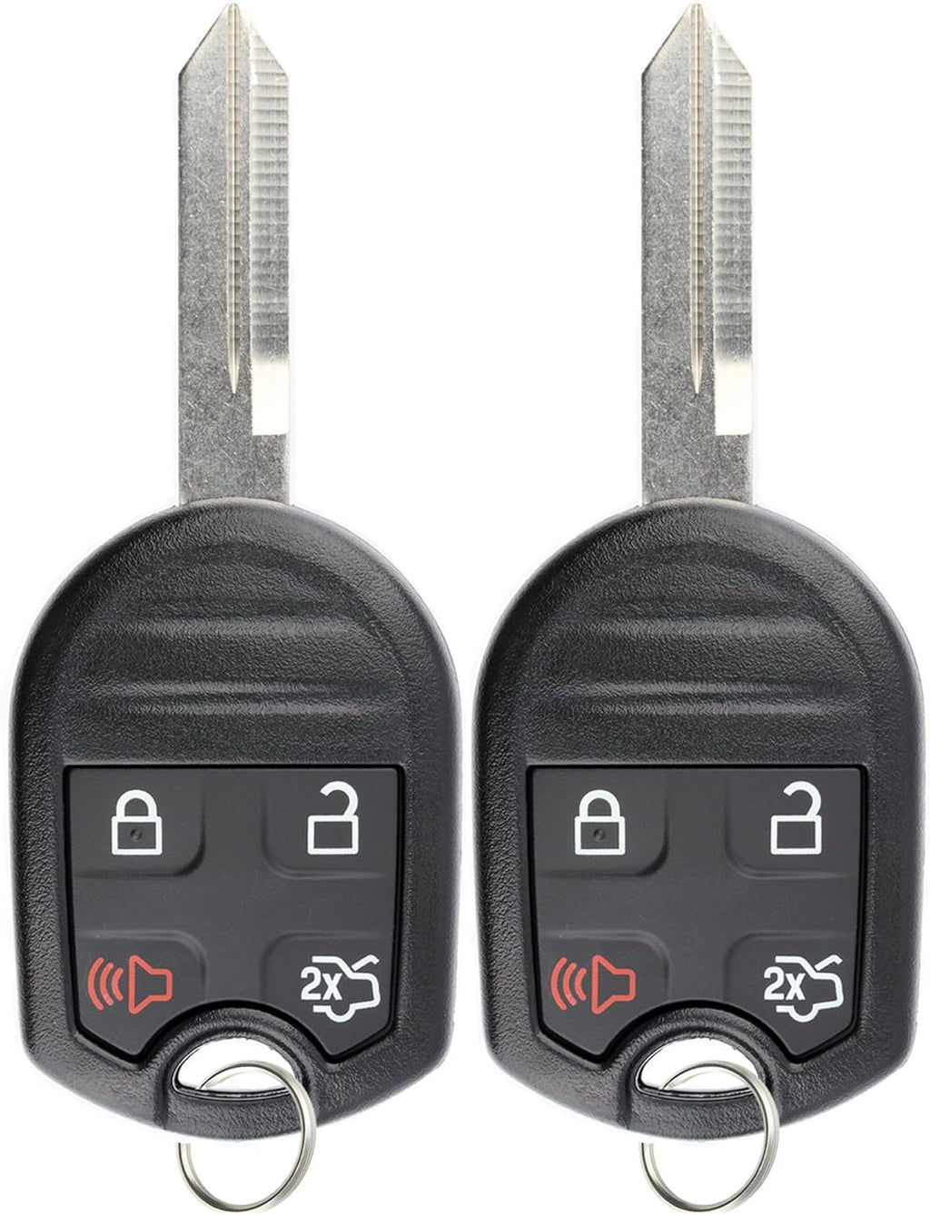 Keyless Entry Remote Control Fob Uncut Blank Ignition Car Key Pack of 2 S1014
