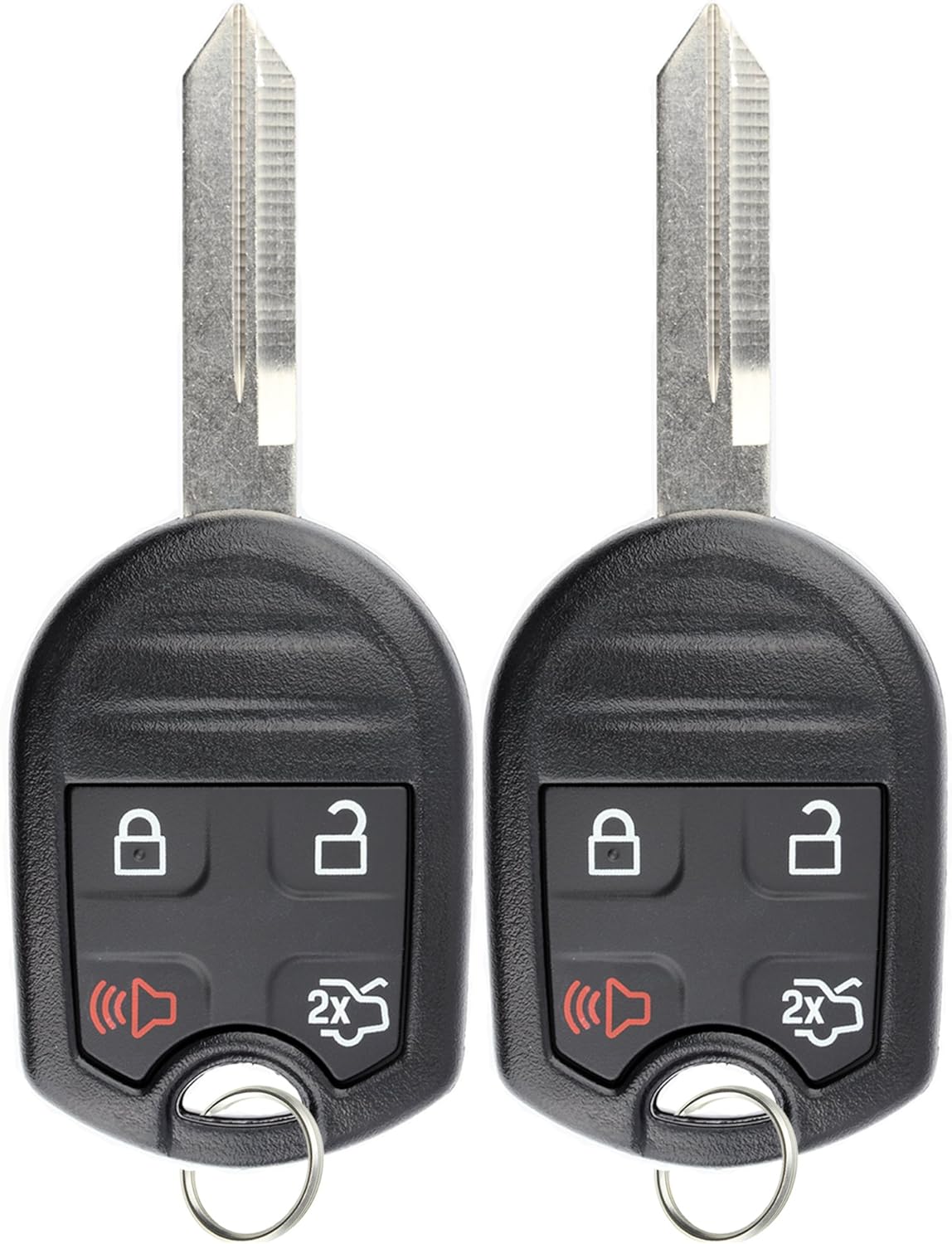 Keyless Entry Remote Control Fob Uncut Blank Ignition Car Key Pack of 2 S1014