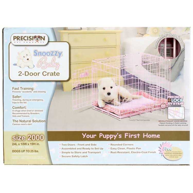 Pink Double Door Dog Crate C333858