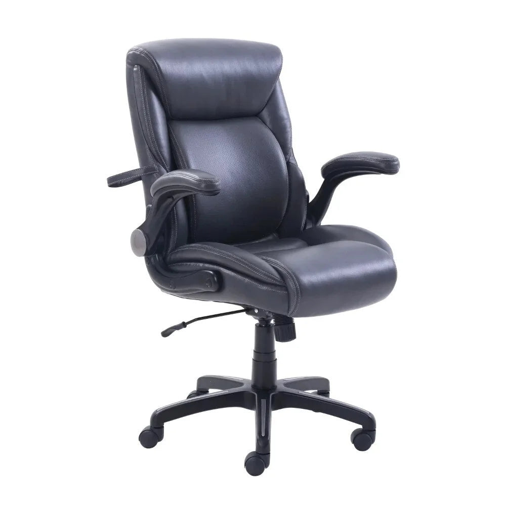 Black Bonded Leather Office Chair J881360