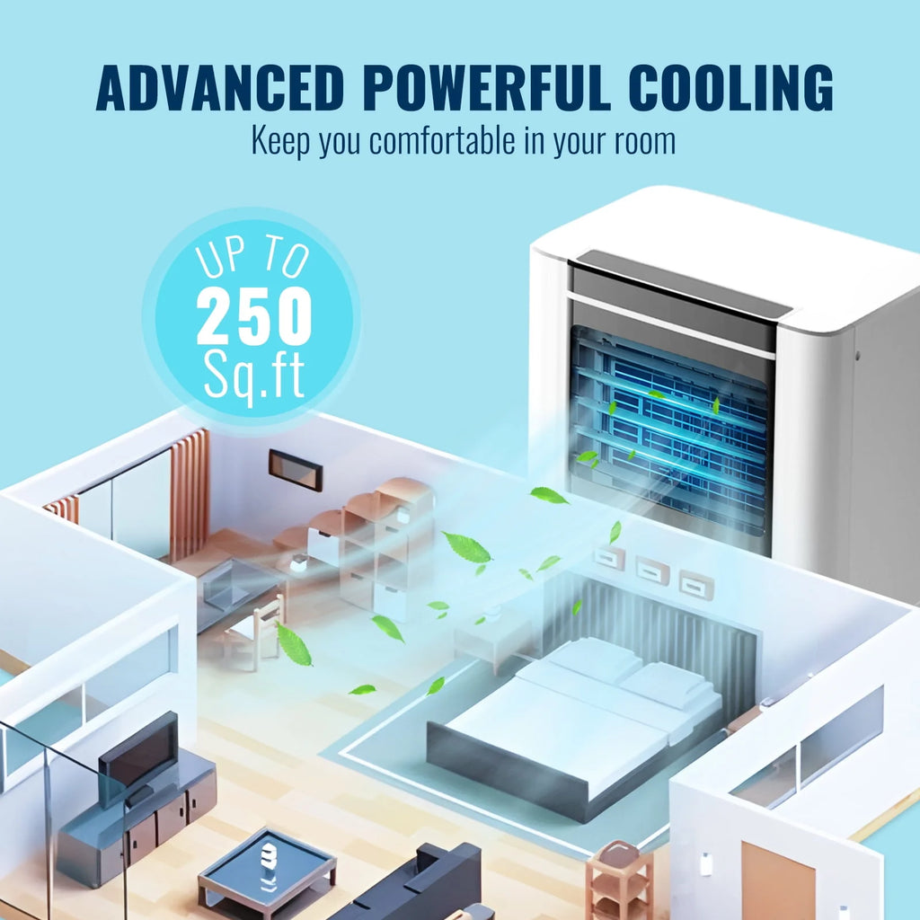 5000BTU Portable Air Conditioner with Dehumidifier & Fan P860