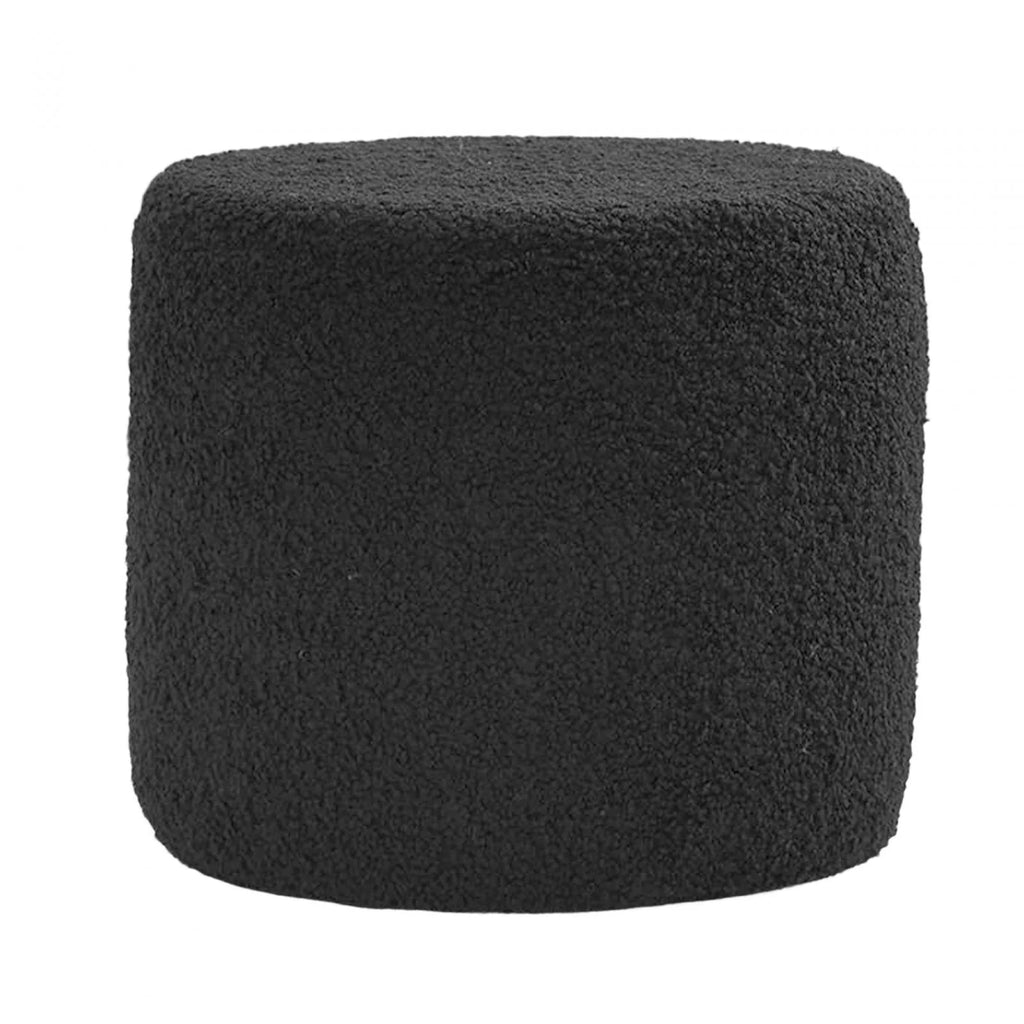 Black Cylinder Ottoman Footstool W631304