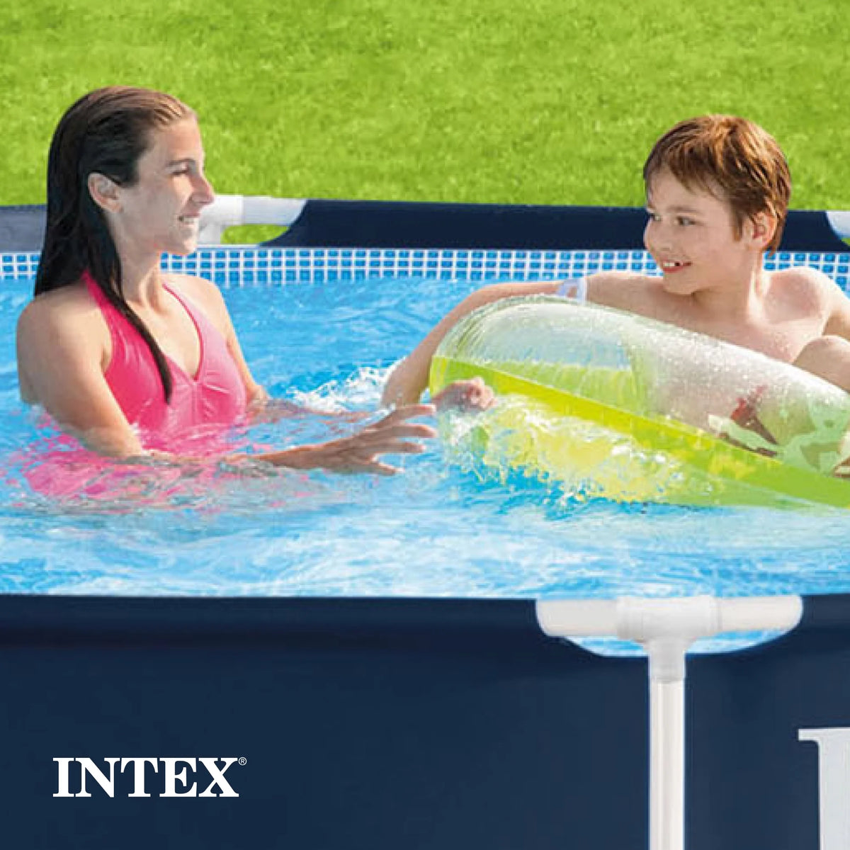 Metal Frame Above Ground Swimming Pool with Pump E9662