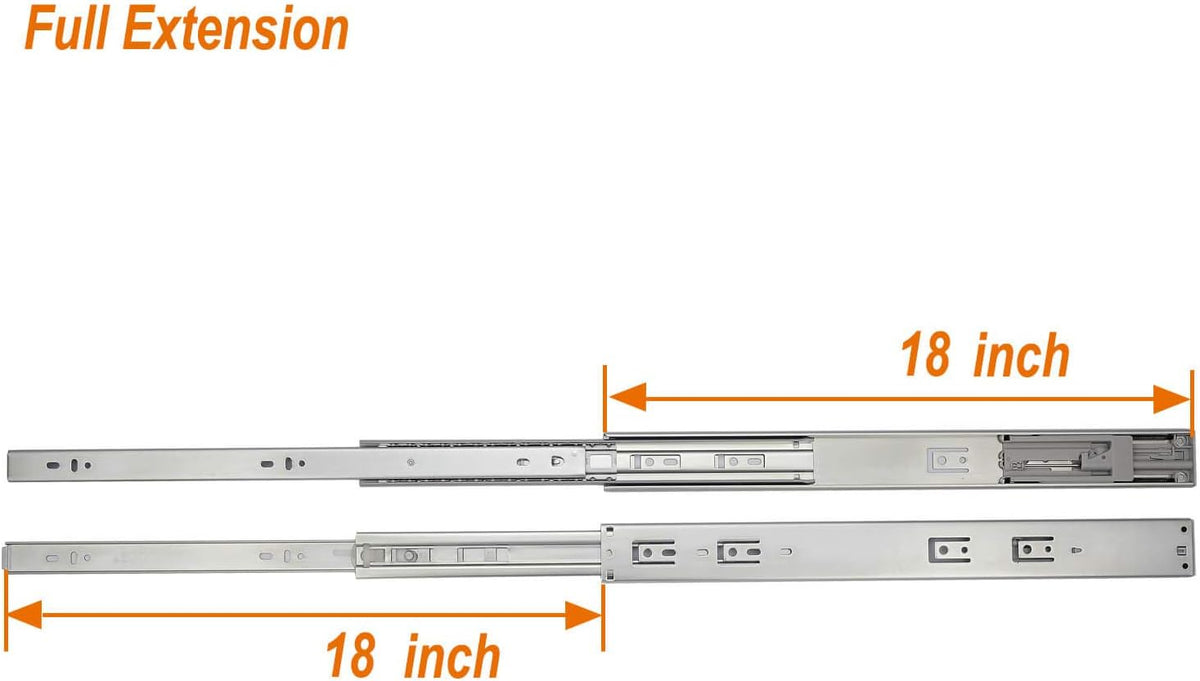 18 Inch Full Extension Ball Bearing Drawer Slides B95695