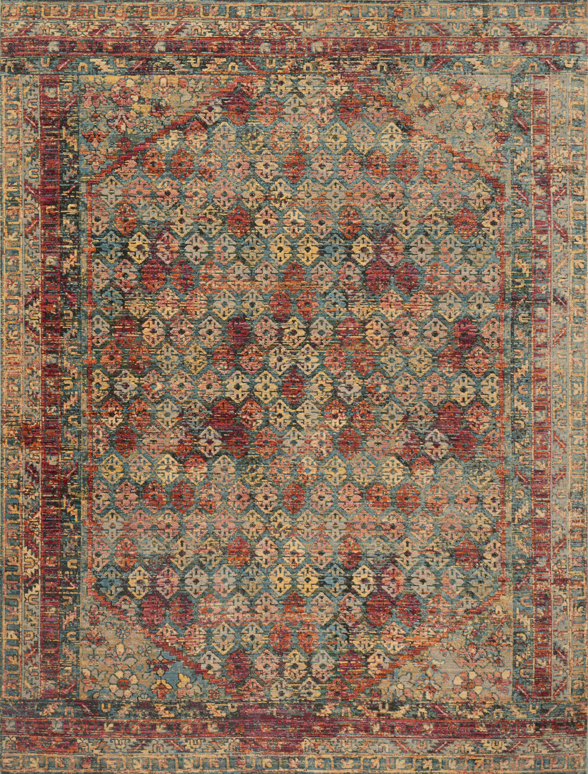 Slate Berry Rug C2503