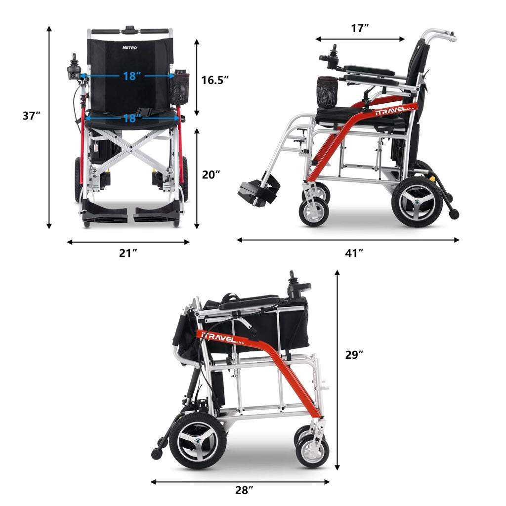 Lightweight Foldable Electric Wheelchair V15439