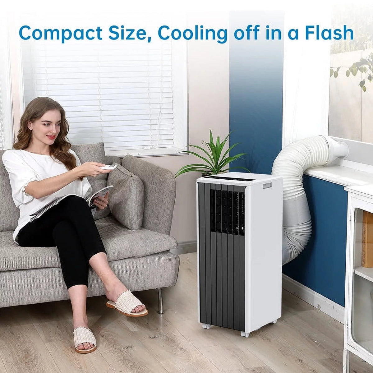 Portable Air Conditioner 5000BTU Black H47096
