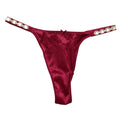 Satin Thong Panty Claret Red X-Large C30902