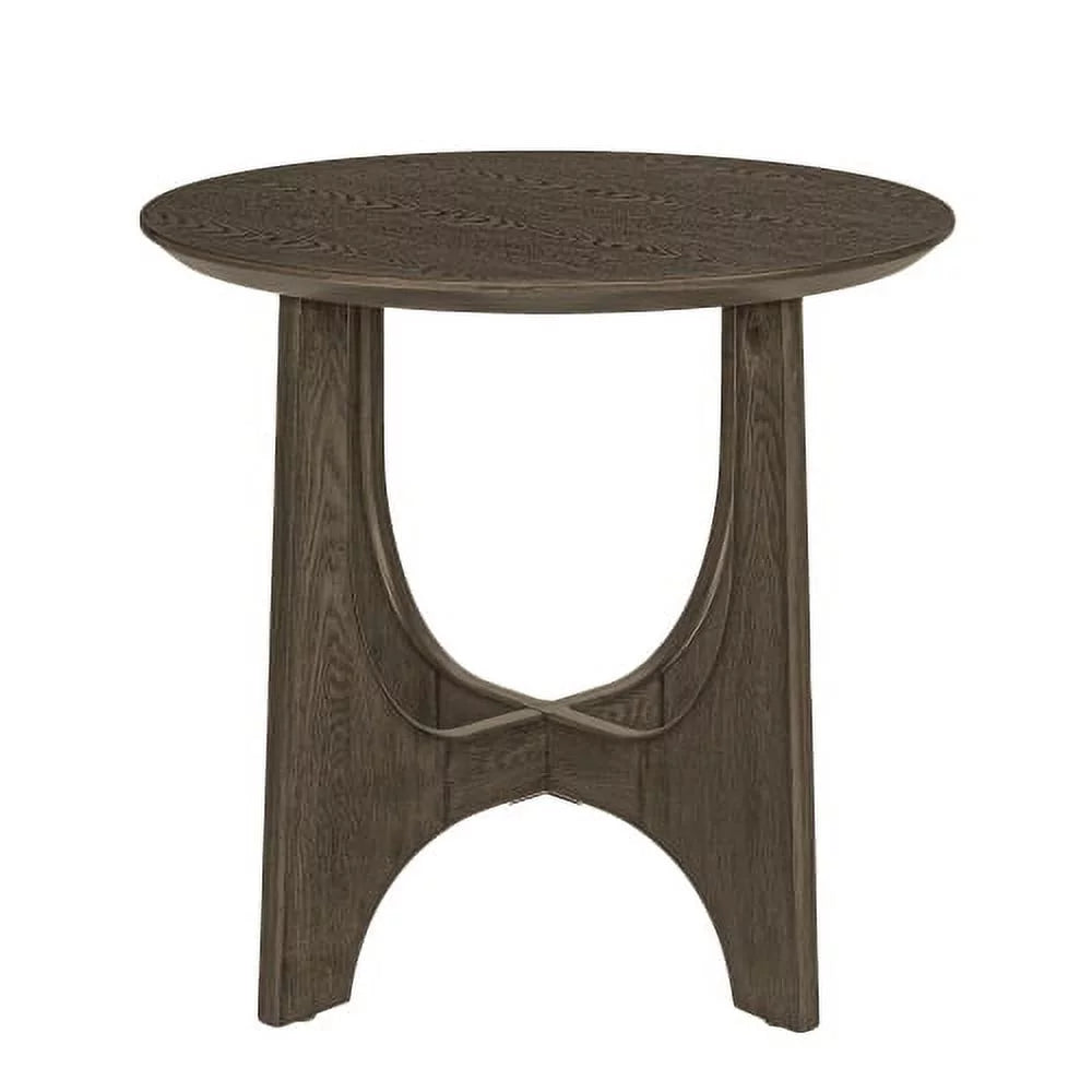 25" Round Wooden End Table G299
