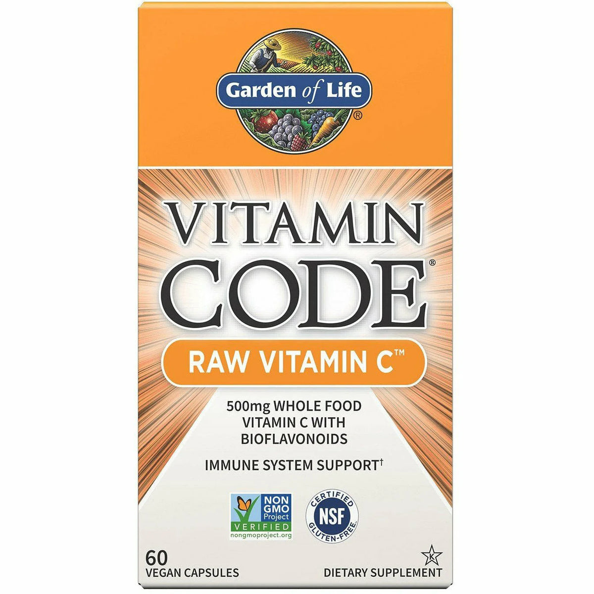 Raw Vitamin C 60 vcaps R91209