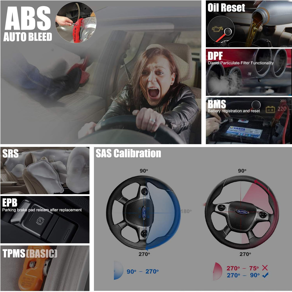 Car Diagnostic Scan Tool with Bi-Directional Control D3323