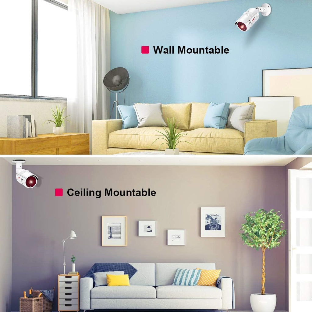 Wired 4 Channel HD Security Camera System with 1TB Hard Drive and 4 Weatherproof Cameras S9319