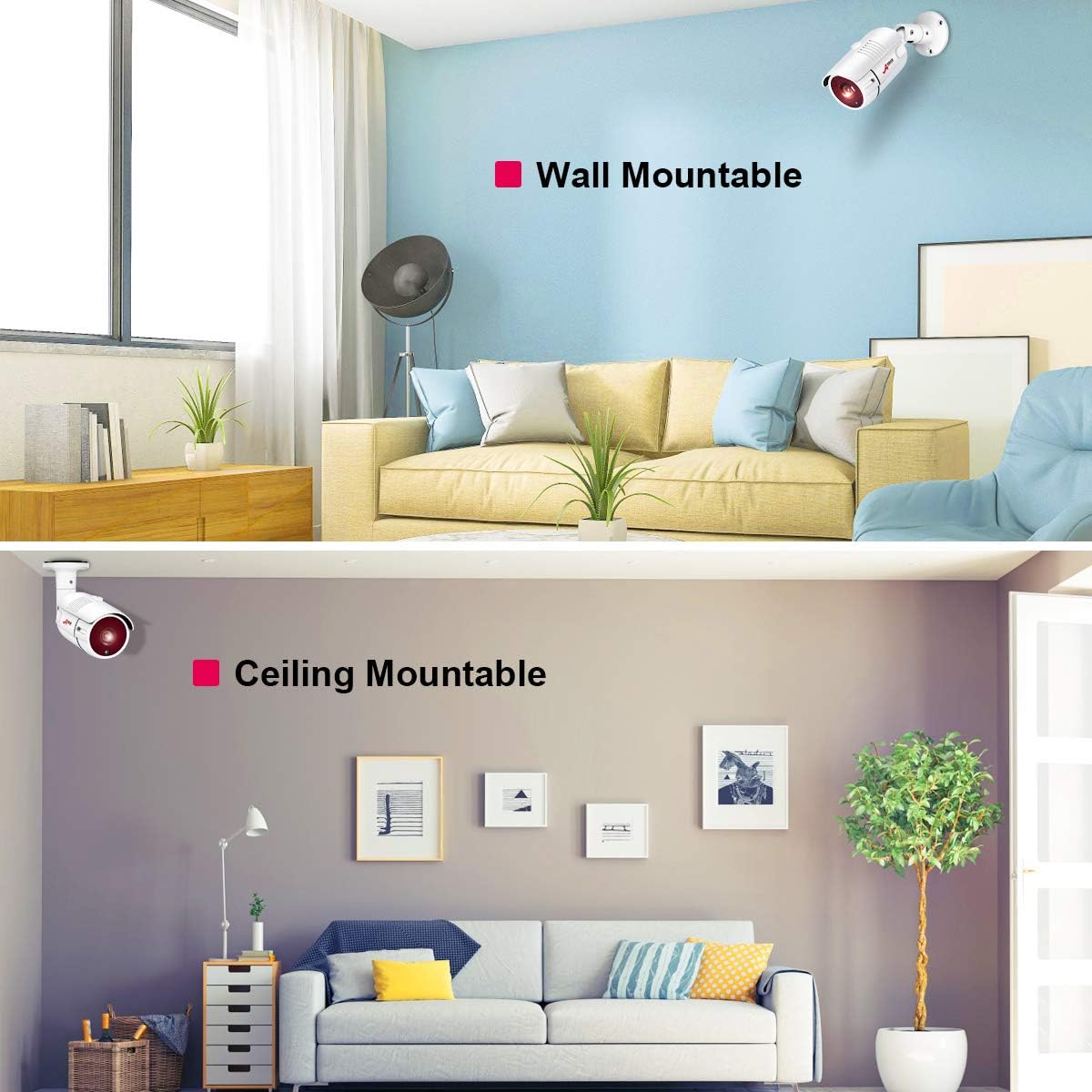 Wired 4 Channel HD Security Camera System with 1TB Hard Drive and 4 Weatherproof Cameras S9319