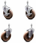 5 inch High Temp Glass Filled Nylon Threaded Stem Caster Set M784864