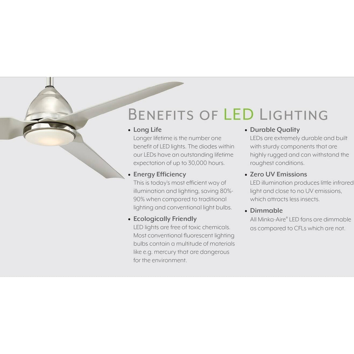 Silver Ceiling Fan N92234