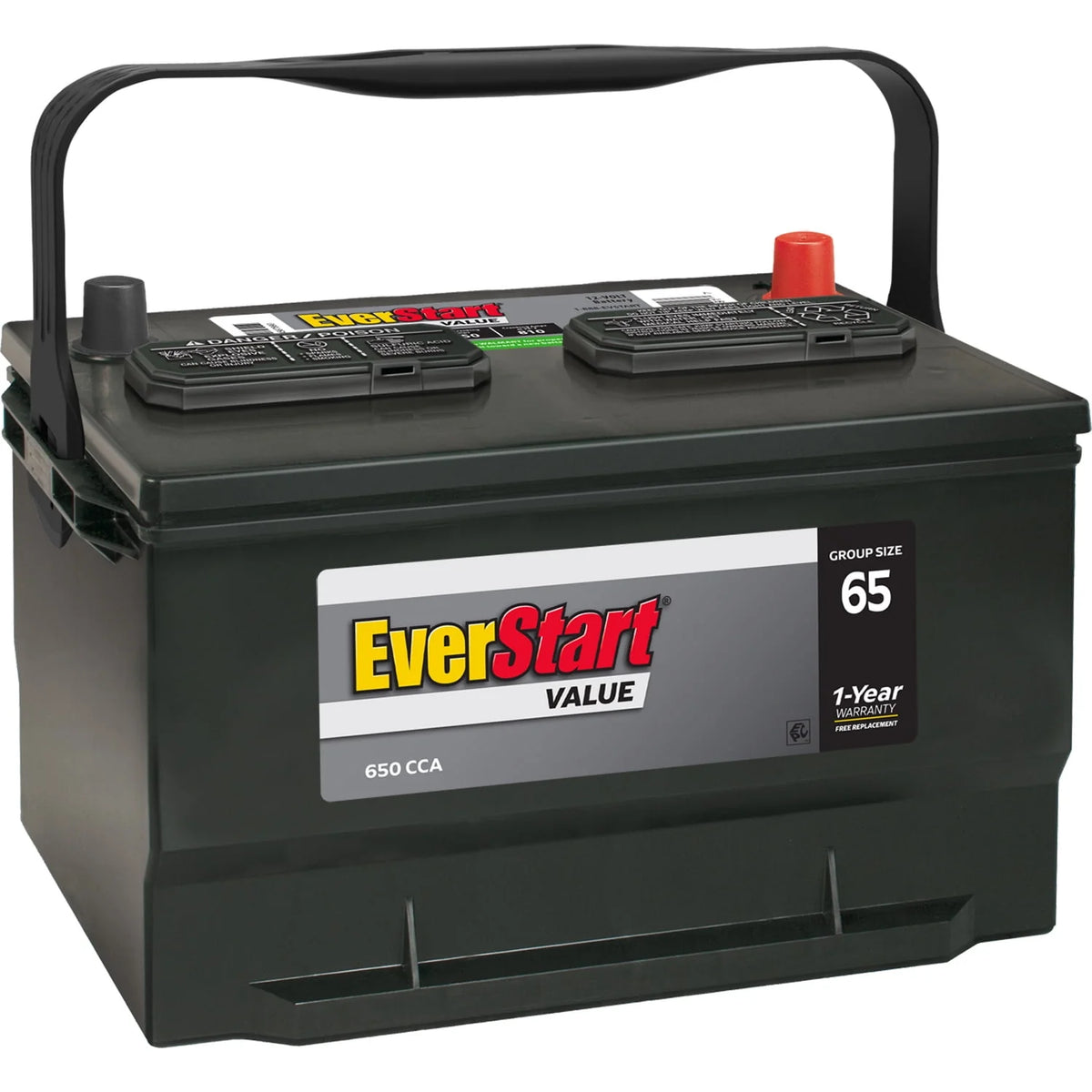 Lead Acid Automotive Battery Group Size 65 12 Volts 650 CCA X43107