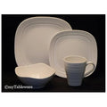 White 4-Piece Square Place Setting D370898