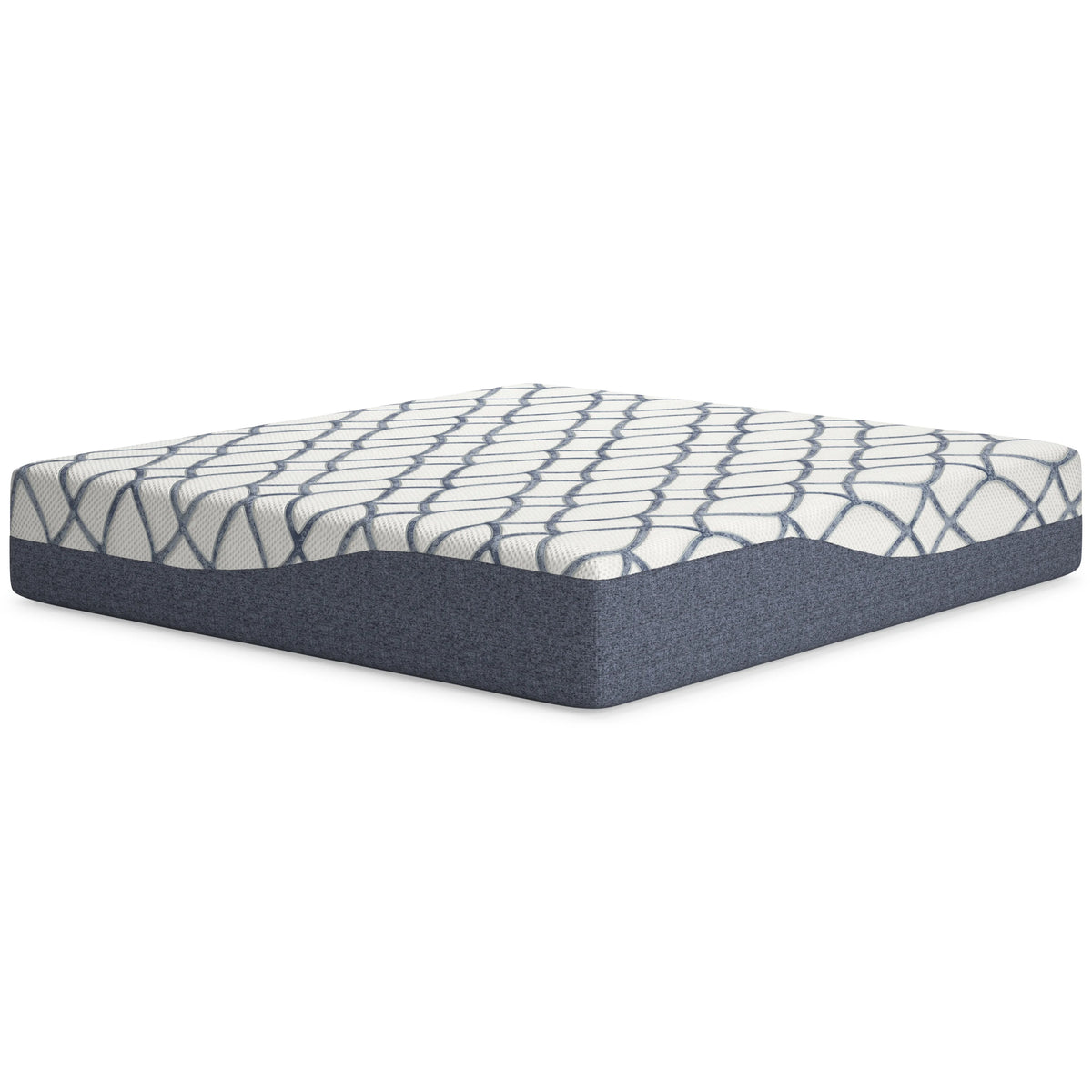 14 Inch King Mattress White/Blue O27425