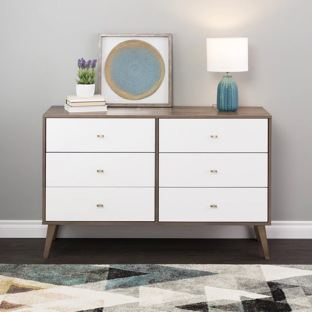 6 Drawer Wooden Dresser N7185