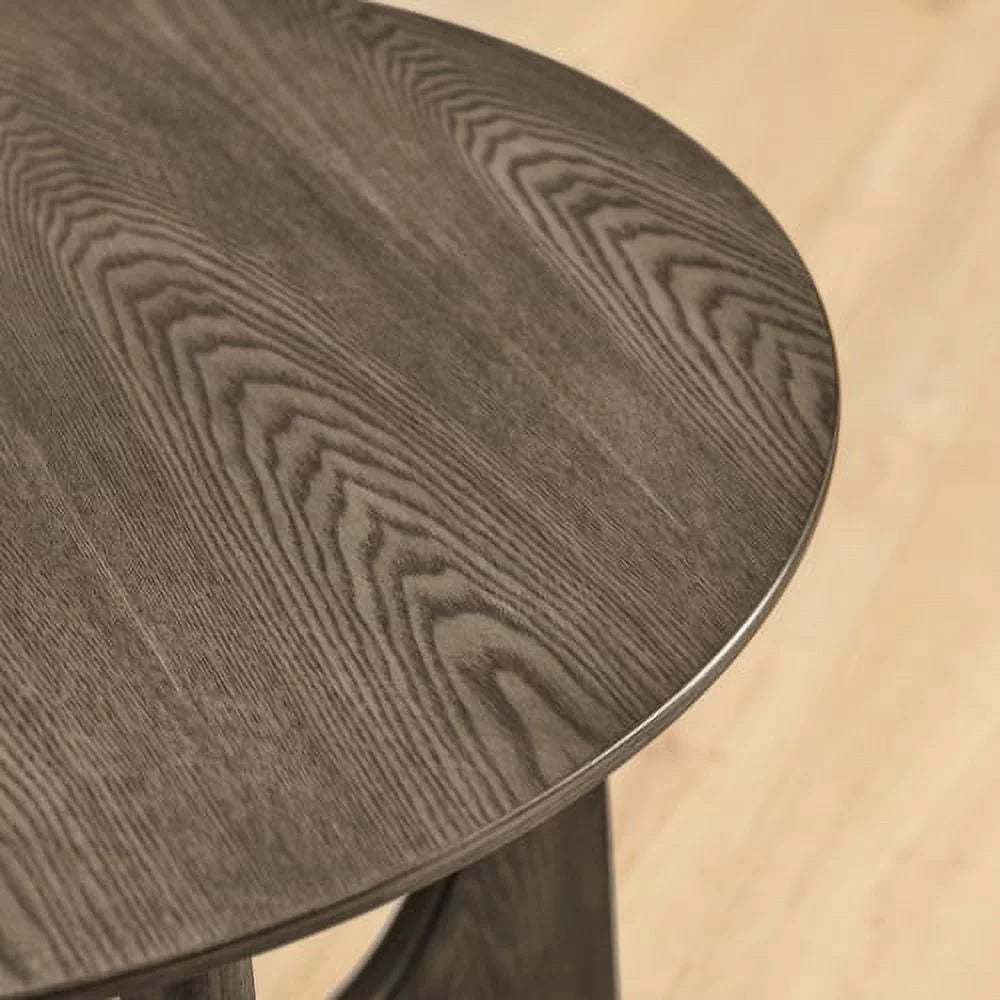 25" Round Wooden End Table G299