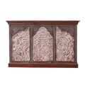 Handcrafted 2-Tone Mango Wood 3-door Sideboard Cabinet U7631