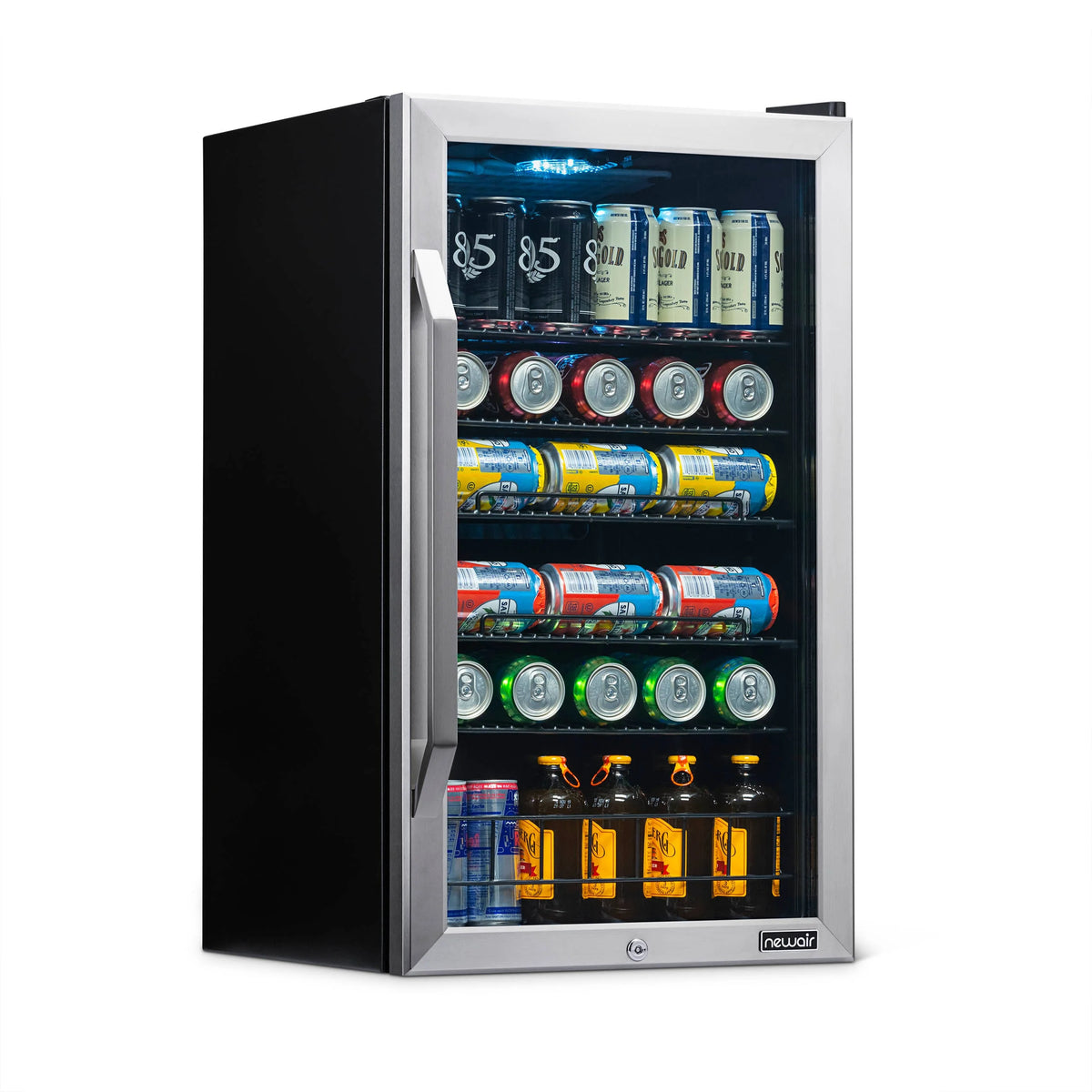 126 Can Stainless Steel Beverage Refrigerator W467