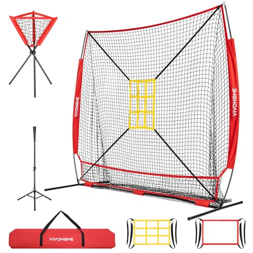 7 x 7 ft Baseball Softball Hitting Net with Carry Bag K2829