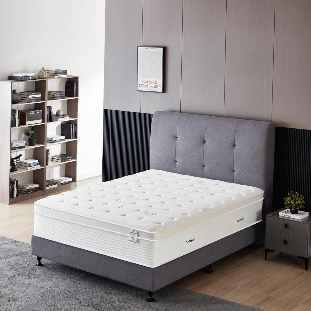 Full Size 16 Inch Memory Foam Pocket Spring Hybrid Mattress S871144