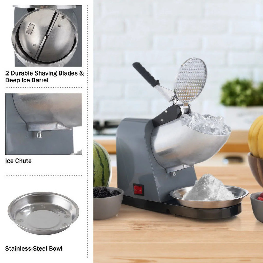 Snow Cone Machine Ice Shaver 170W Gray J183892